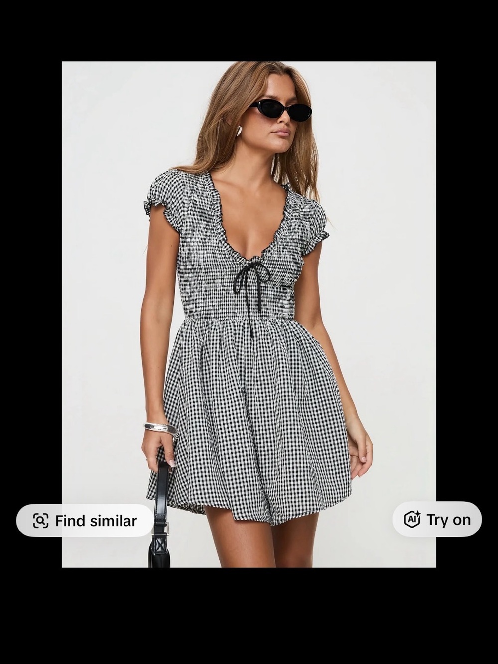 Princess Polly NWT Wescott Gingham Playsuit, Size 10